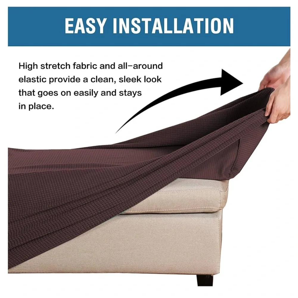 Brown Sofa Ottoman Cover